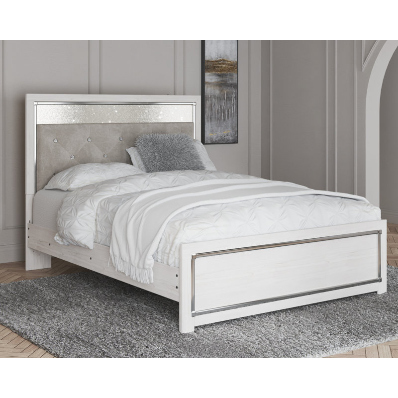 Beamond Upholstered Panel Bed