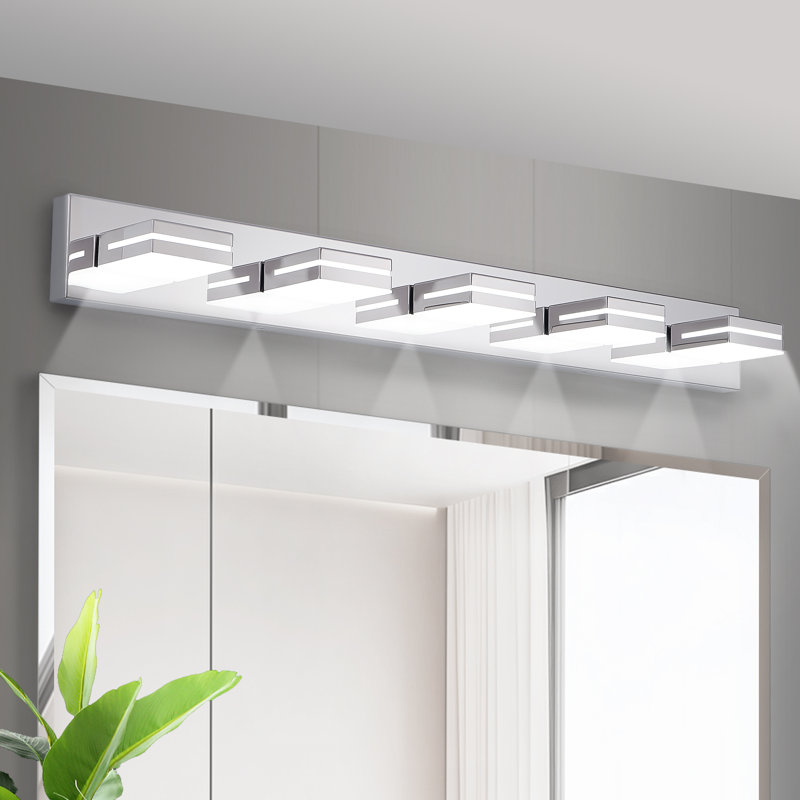 Modern Black LED Vanity Light 5-Lights Wall