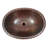 19" Oval Copper Drop-in Bathroom Sink with Decorative Edging