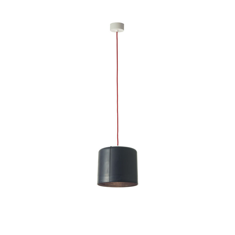 Be.pop 1 - Light Cylinder Pendant, Black, Red