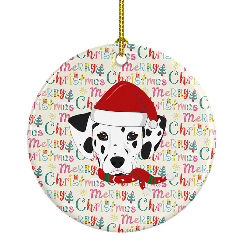 Ornement suspendu Dalmatian Merry Christmas
