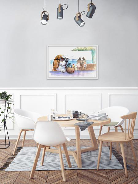 Eyre Tarney - Single Picture Frame Painting, 61cm H x 91cm W x 3.81cm D