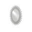 August Flat Metal Wall Mirror