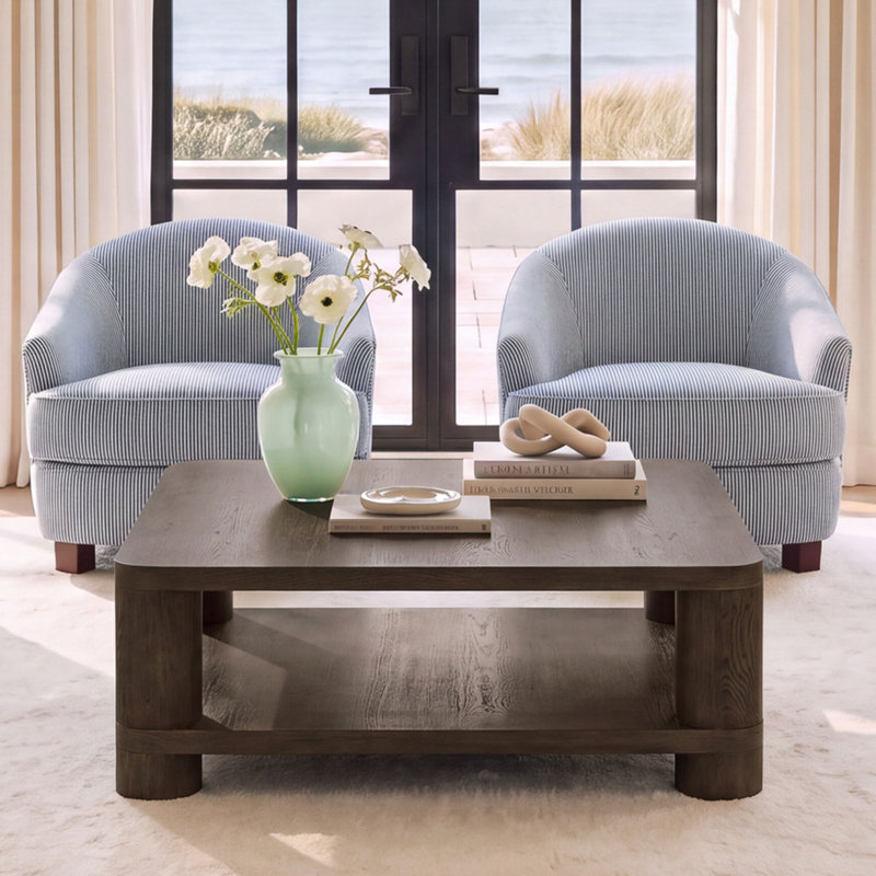 Ciara Accent Chair Navy Stripe