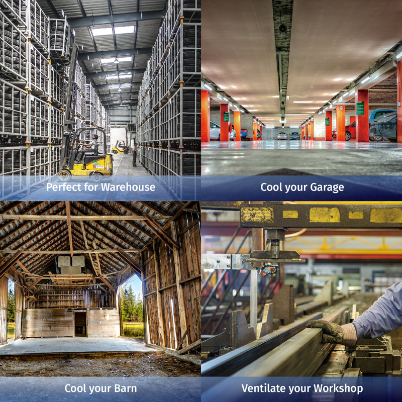 Ventilateur mural industriel à grande vitesse Tornado