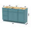 Base de meuble-lavabo simple 54 po seulement-98638192