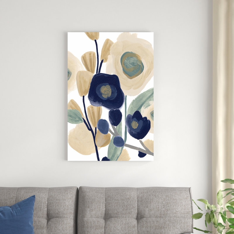 Blue Poppy Cascade I, H 36 po x l 24 po