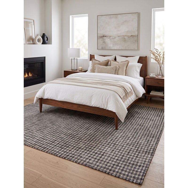 Struttura Rectangle Area Rug in Natural/Black, Rectangle 9' x 12'
