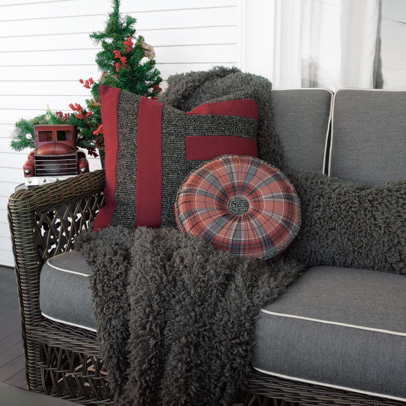 Lennox Circular Pillow Cover & Insert