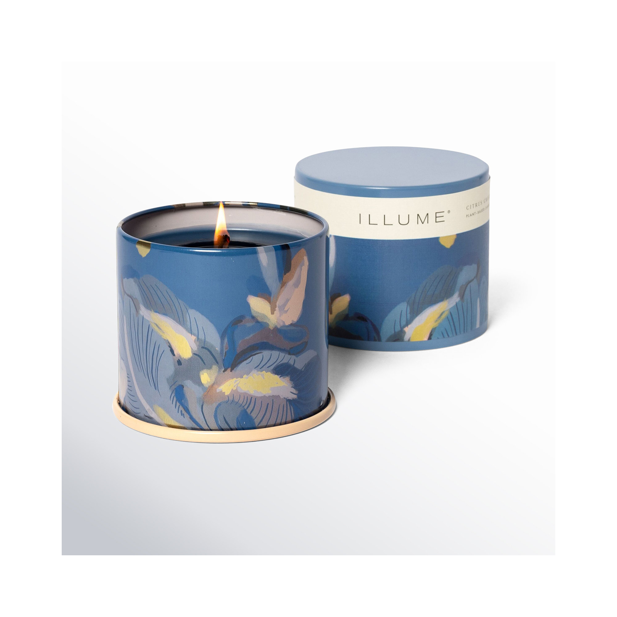 ILLUME Beautifully Done Essentials Citrus Crush Statement Glass Scented Candle, Vanity Tin