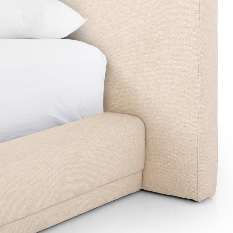 MARTINA Upholstered King Bed, Extra Wide Queen