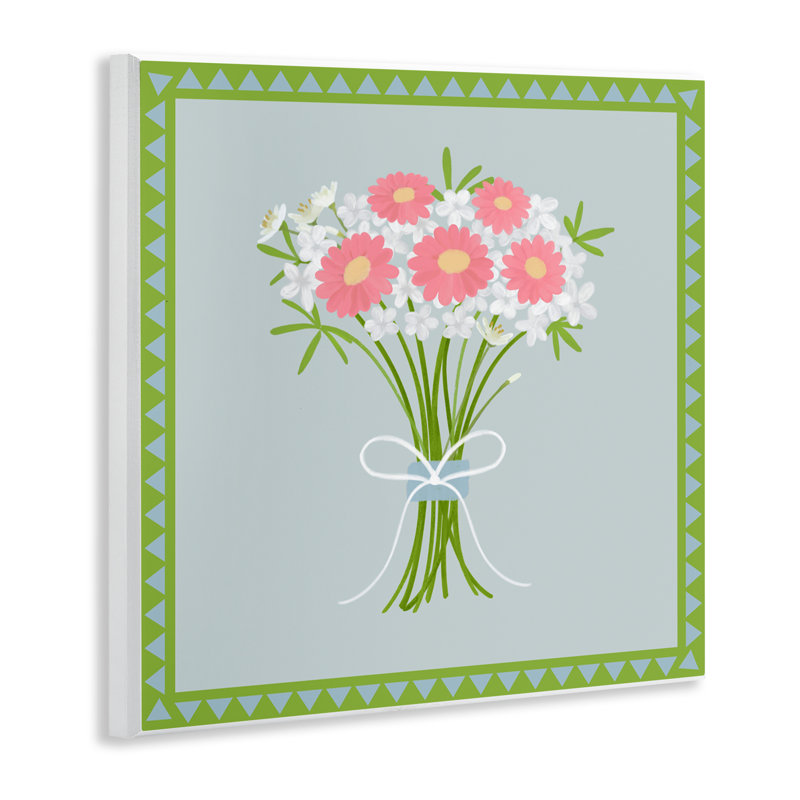 Bouquet de printemps, ensemble de plaques murales bordelées, design par Adrienne Morris