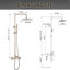 Robinet de baignoire et douche 3 fonctions, pomme de douche à pluie 9 po avec douchette et robinet de baignoire pivotant à 180 ° avec valve brute-92697787