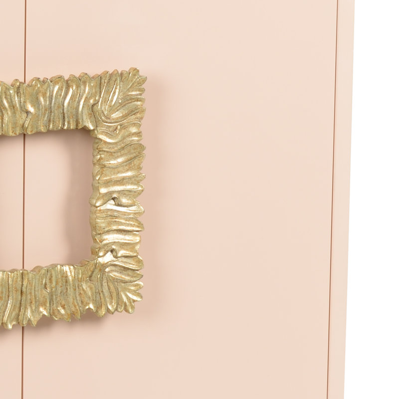 Maddox Accent Cabinet, Pink/Gold