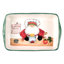 Old St. Nick Rectangle Earthenware Baker