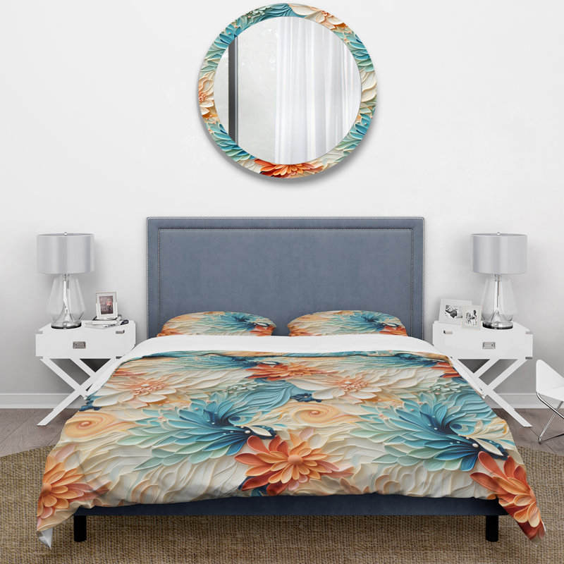 Ensemble de housse de couette Desert Mirage, Housse de couette simple + 1 taie décorative stan
