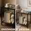 30cm W Metal Bedside Table
