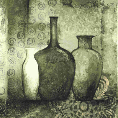 «Greige Pots», impression sur toile tendue
