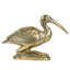 Figurine de grue, finition dorée