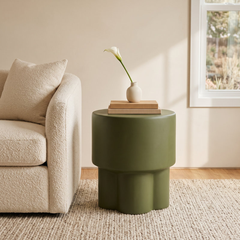 Portside Top End Table, Moss Green