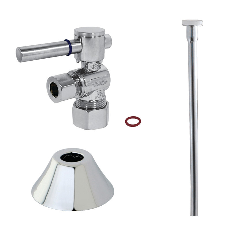 Ensemble de garniture de toilette Kingston, Chrome