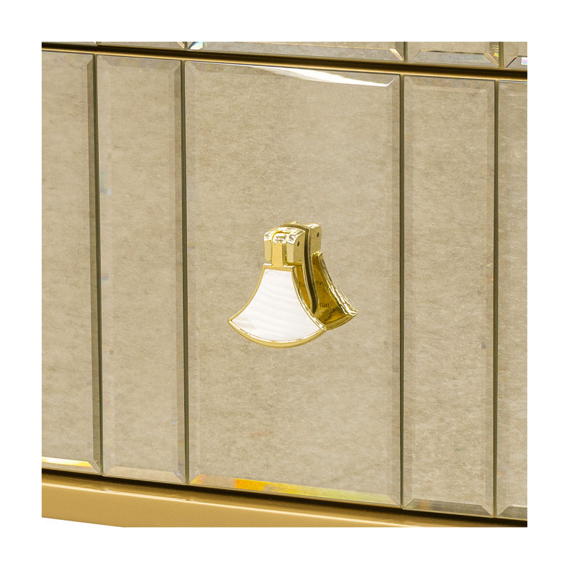 Commode carrée Scotts - champagne clair