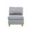 Living Room Furniture 6Pc Modular Sofa Set Dorris Fabric Couch 3X Corner Wedges 2X Armless Chair And 1X Ottoman-1794985994