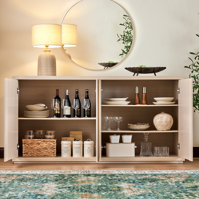 Fere 70" Sideboard, Ivory White
