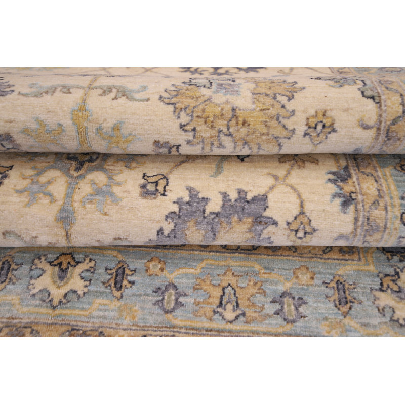 Hand-Knotted High-Quality Silver Area Rug