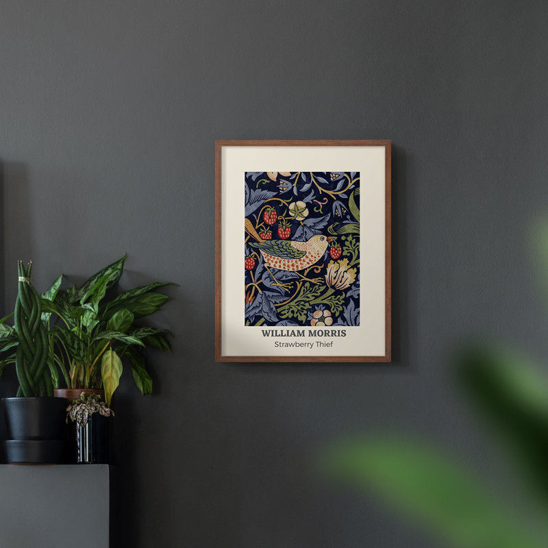 William Morris, reproduction encadrée XCV, Naturel, H 14 po x l 11 po