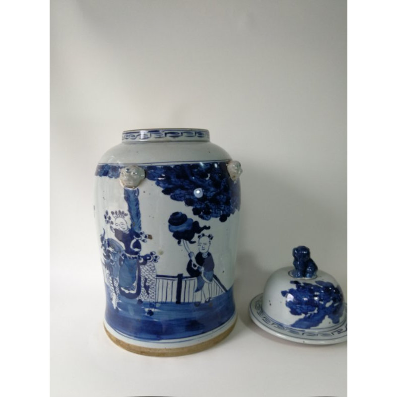 Handmade Porcelain China Ginger Jar