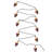 Kurt Adler Indoor/Outdoor UL 10-Light Santa Claus with Tree Light Set, 9ft