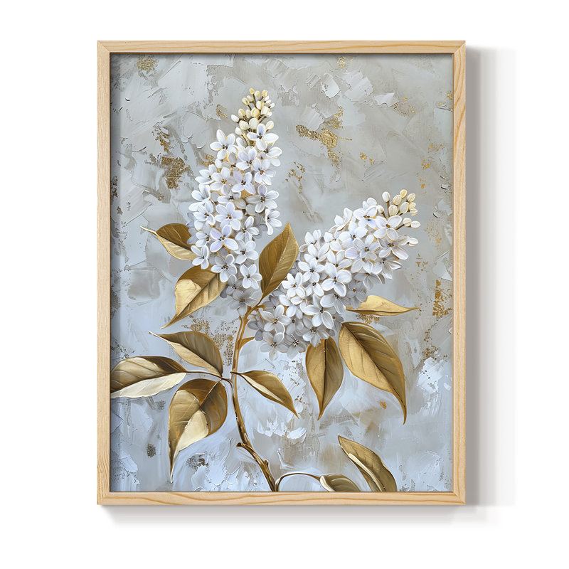 Reproduction encadrée FLORAL Series CCL III - bois massif, H 11 po x l 9 po