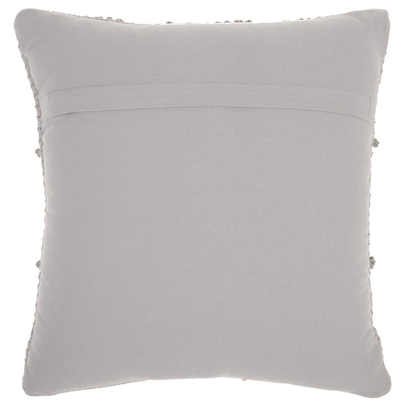  Housse de coussin carré et insert, Gris clair