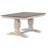  Conesha 7 -Piece Extendable Rectangle Double Pedestal Solid Wood Dining Set in White and Grey With 18" Takeout Leaf 