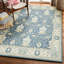 Exquisite Rugs Claremont Oushak Handmade Hand-Tufted New Zealand Wool On Canvas Blue/Ivory Area Rug-996062994