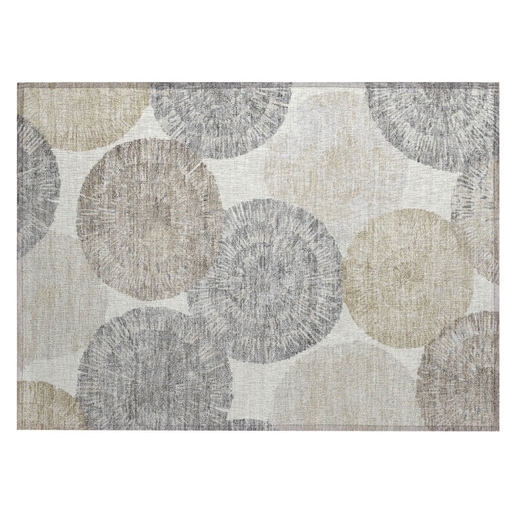 Machine Washable Indoor/Outdoor Adalaide ACN2351 Abstract Rug