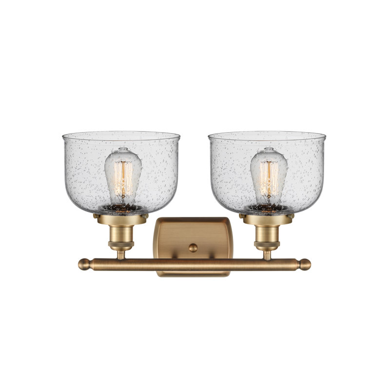 2 - Light Dimmable Bath Bar, Brushed Brass