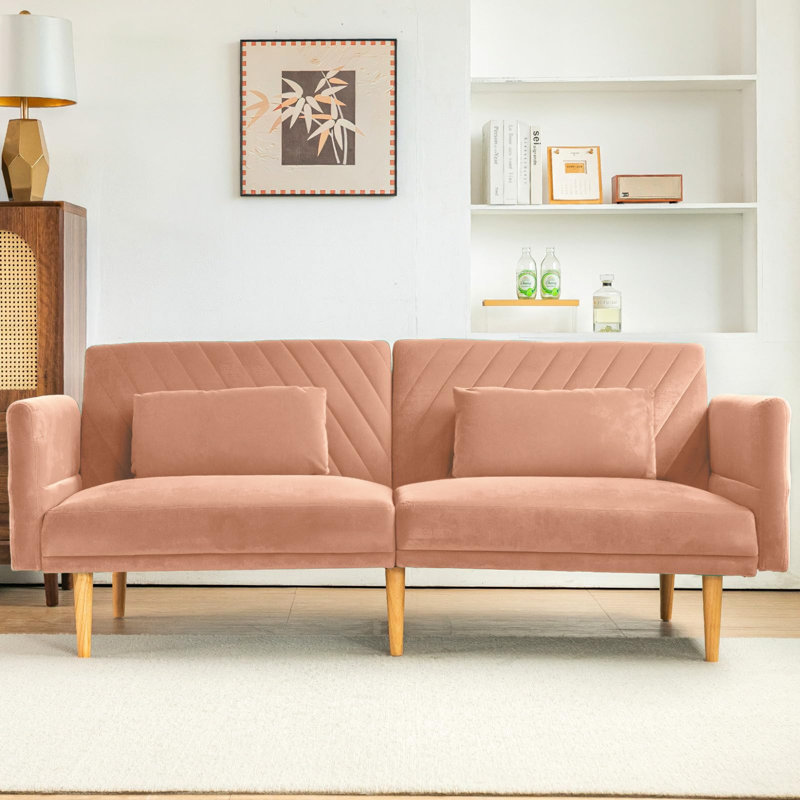 2 Seater Sofa Bed, Pink