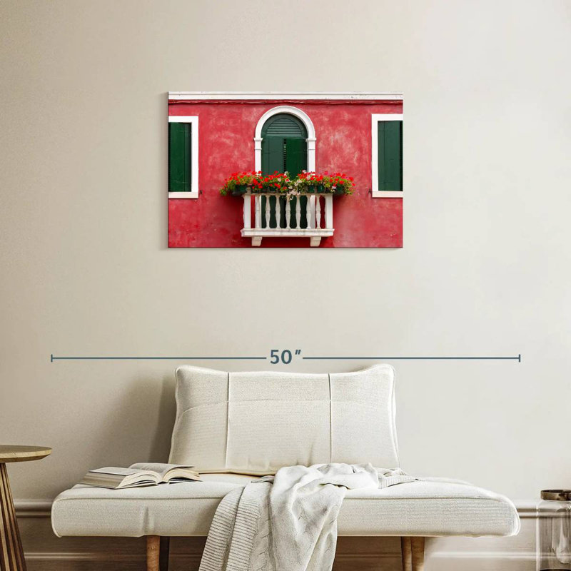 Lilie balcon à Burano, H 20 po x l 30 po