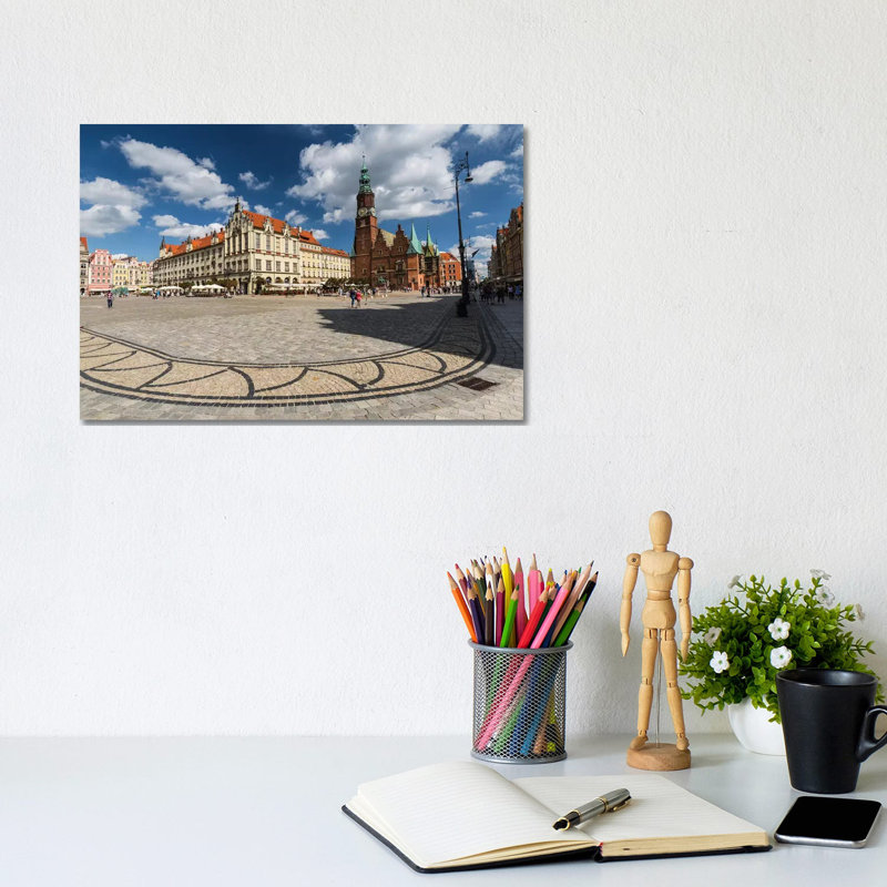 Poland, Wroclaw, Main Square III 1 Piece Wrapped Canvas Wall Art, 20.32 cm H x 30.48 cm W