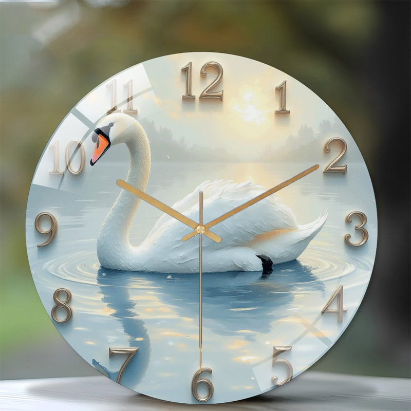 Horloge murale élégante 12 po Swan