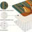 Kitchen Dining Area 2 Pack Still Life Fruit Print Multicolor Kitchen Mats