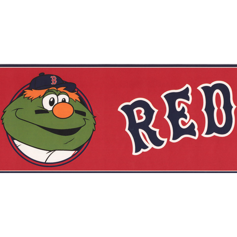 Bordure de papier peint L 15 pi x l 6 po MLB, Red Sox de Boston