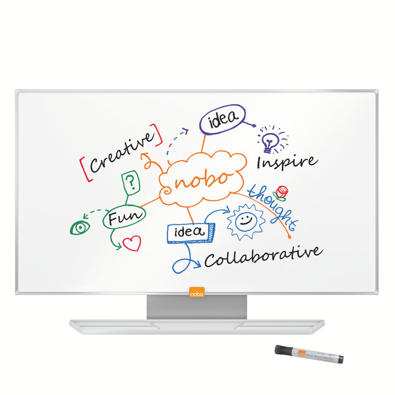 Wall Mounted Whiteboard, 41.10cm H x 72.10cm L