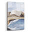  «Calm Blue Coast 2» par Annie Warren, art mural en verre acrylique, 24 po x 36 po-1756941842