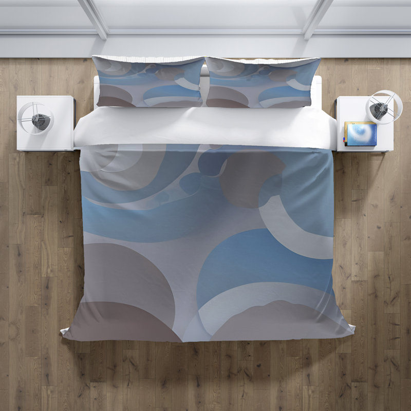 Abstract Duvet Cover, King Duvet Cover + 2 King Shams