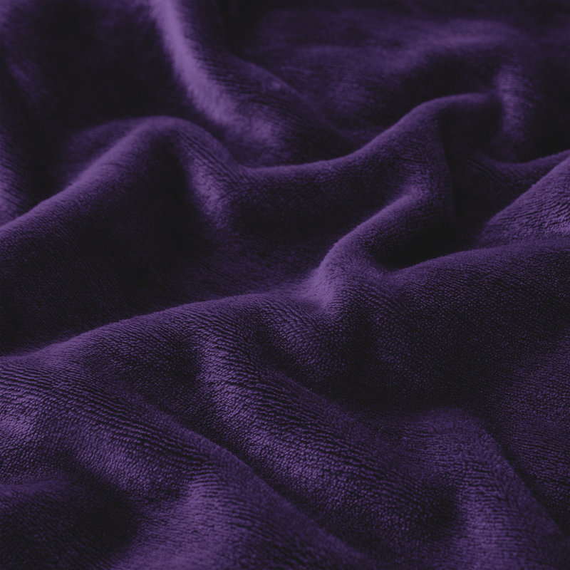 Aspire Homeware Deluxe Hotel Collection Ultra-Soft Sherpa Fleece Throw Blanket for Plush & Cozy Comfort, Purple