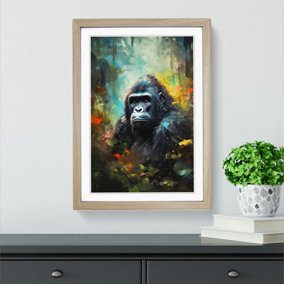 Gorilla Impressionism - Framed Print