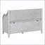 Banc de rangement en bois massif rustique avec charnière de sécurité et coussin amovible-133331771-133331775